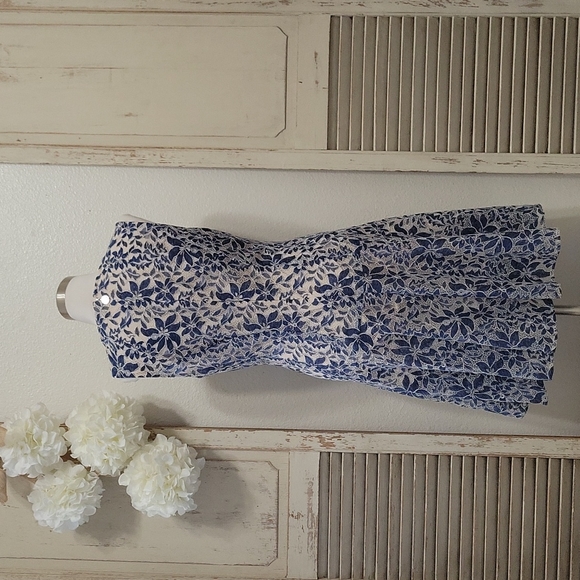 Tommy Hilfiger blue lace flare dress size 8 - Picture 4 of 10
